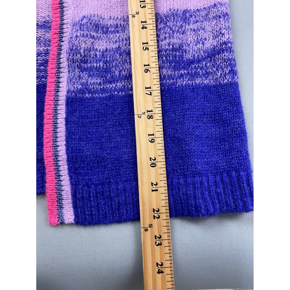 Lilly Pulitzer Ombre Stripe Open Front Cardigan Pink Purple Blue Metallic Small - Picture 11 of 11